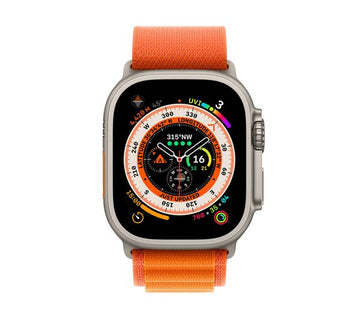 APPLE Watch Ultra Cellular - Titanium with Orange Alpine Loop, Large, 49mm - Good